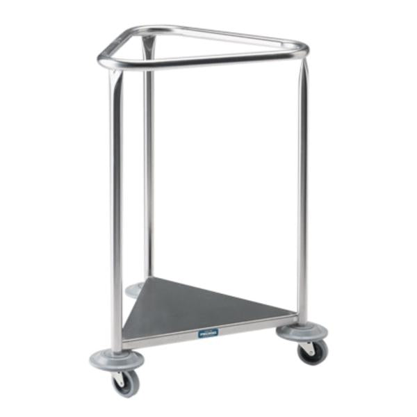 Hamper Linen Stainless Steel Triangular 35x78-5/8